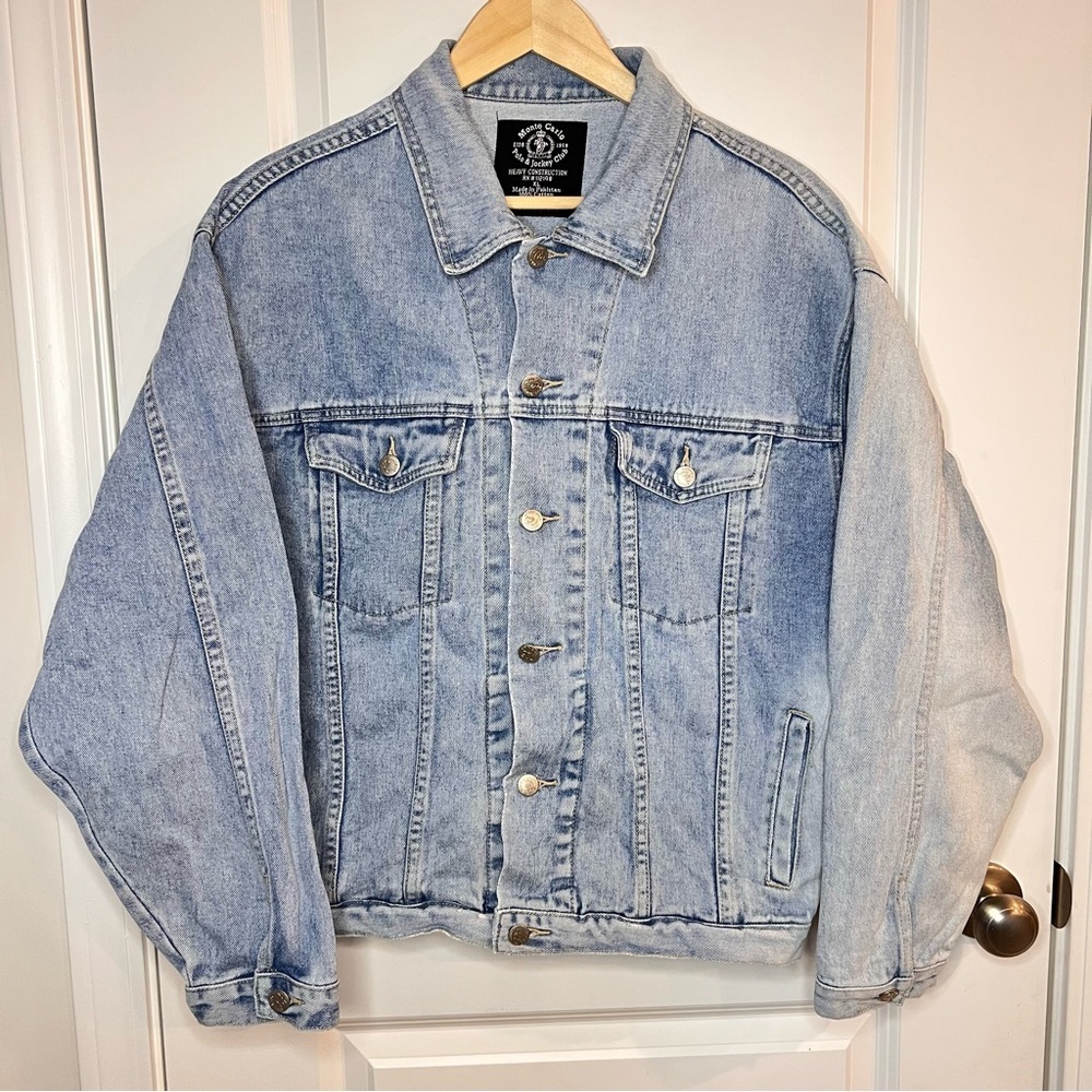 Monte Carlo Light Blue Denim Jacket 100% Cotton XL